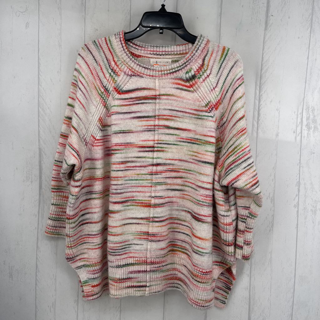 XS/S colorful dolman slv sweater
