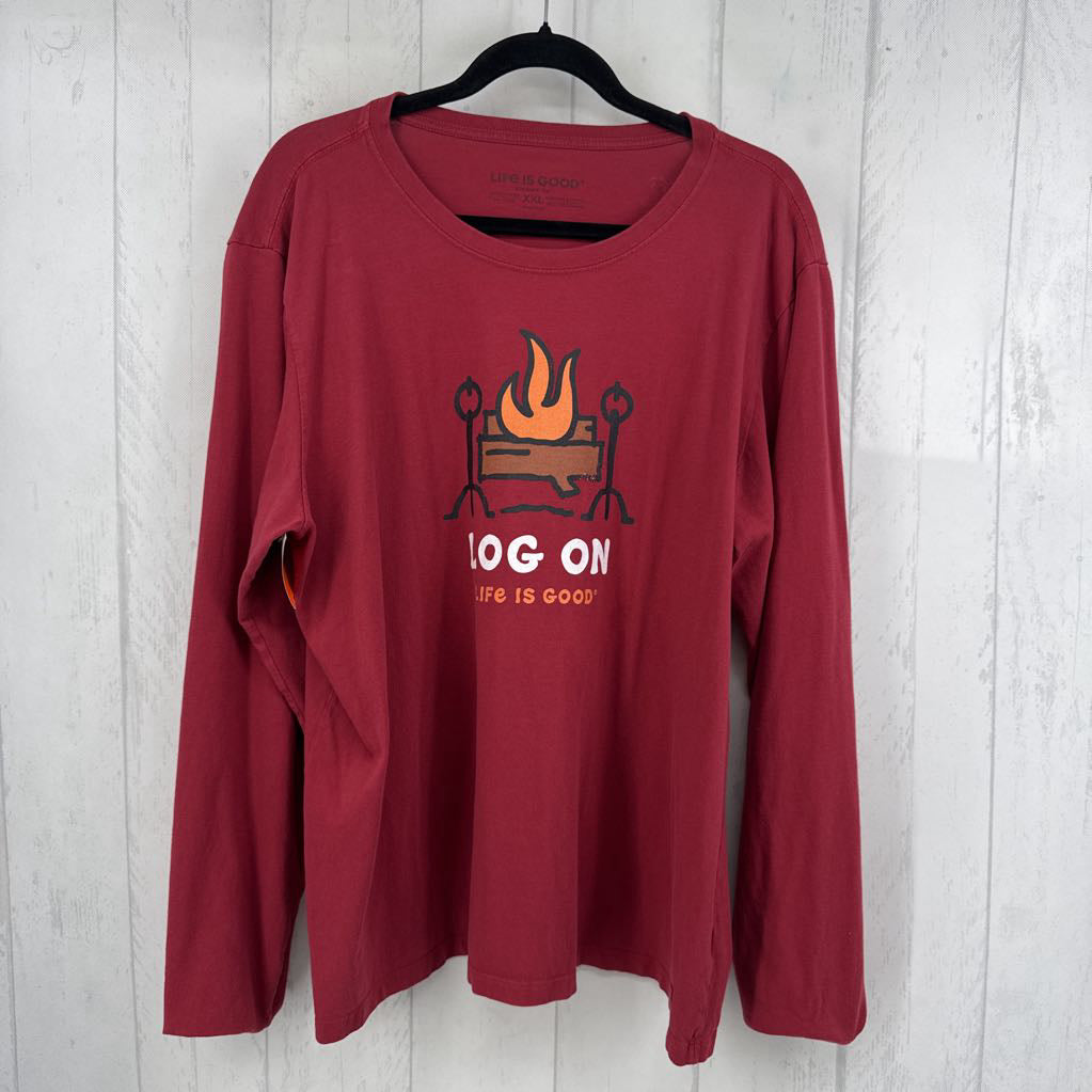 XXL graphic l/s tee-log on