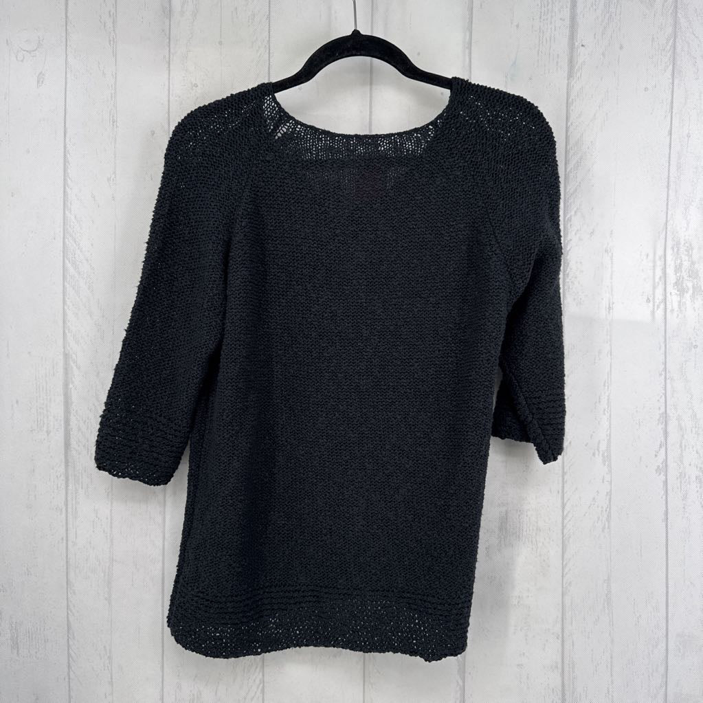M button front elbow slv cardi