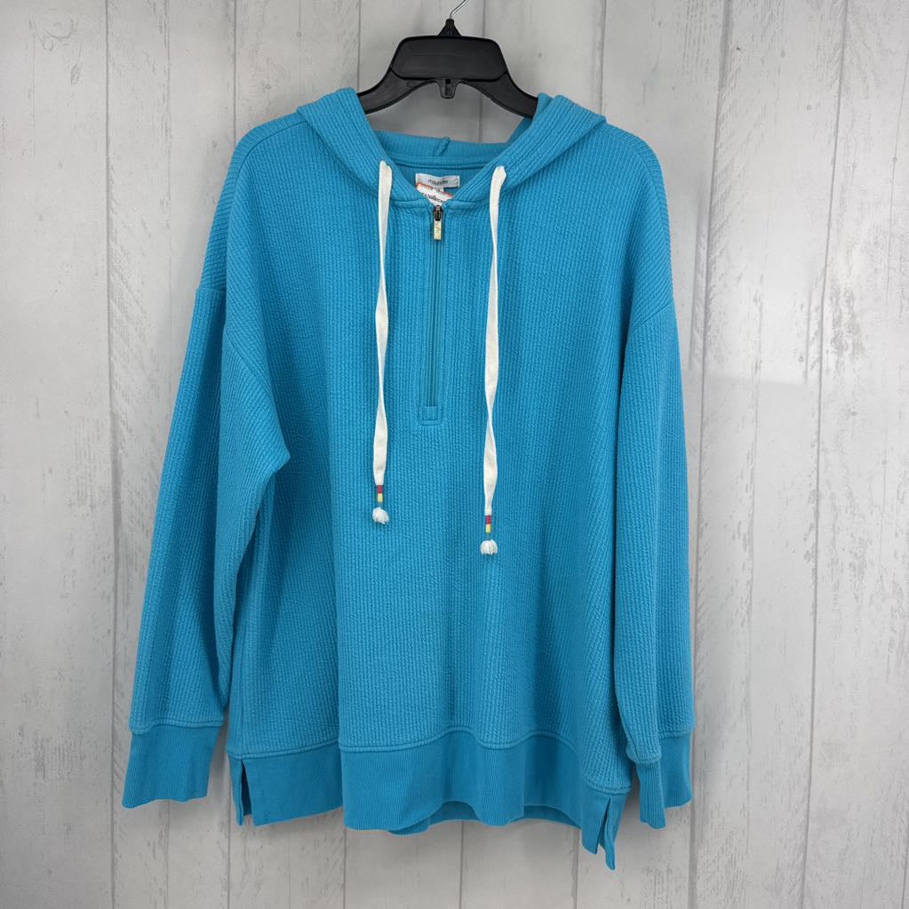 XL ribbed 1/2 zip pullover