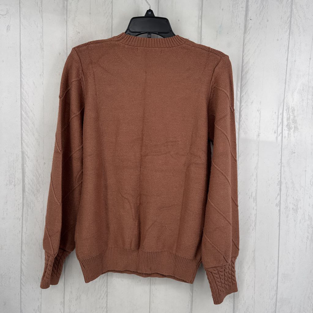 M textured pom pom sweater