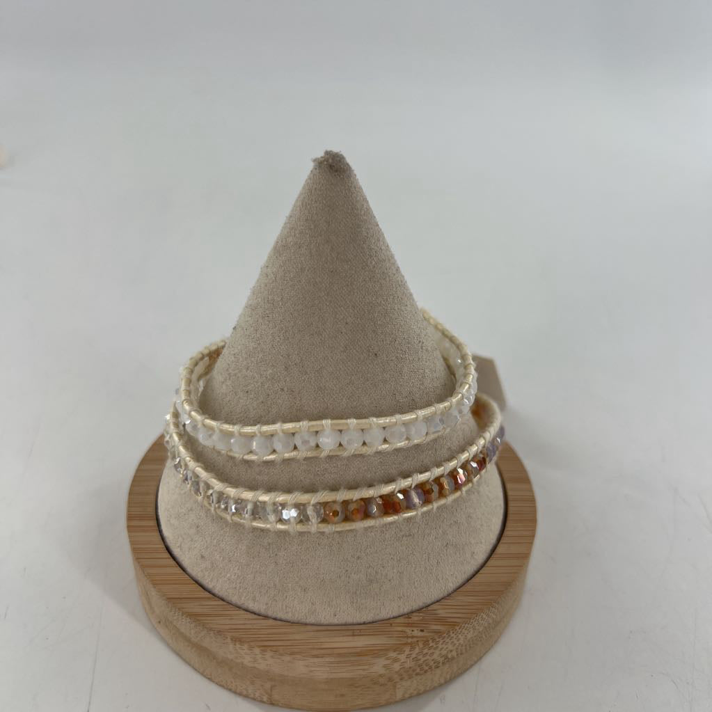 beaded wrap bracelet.