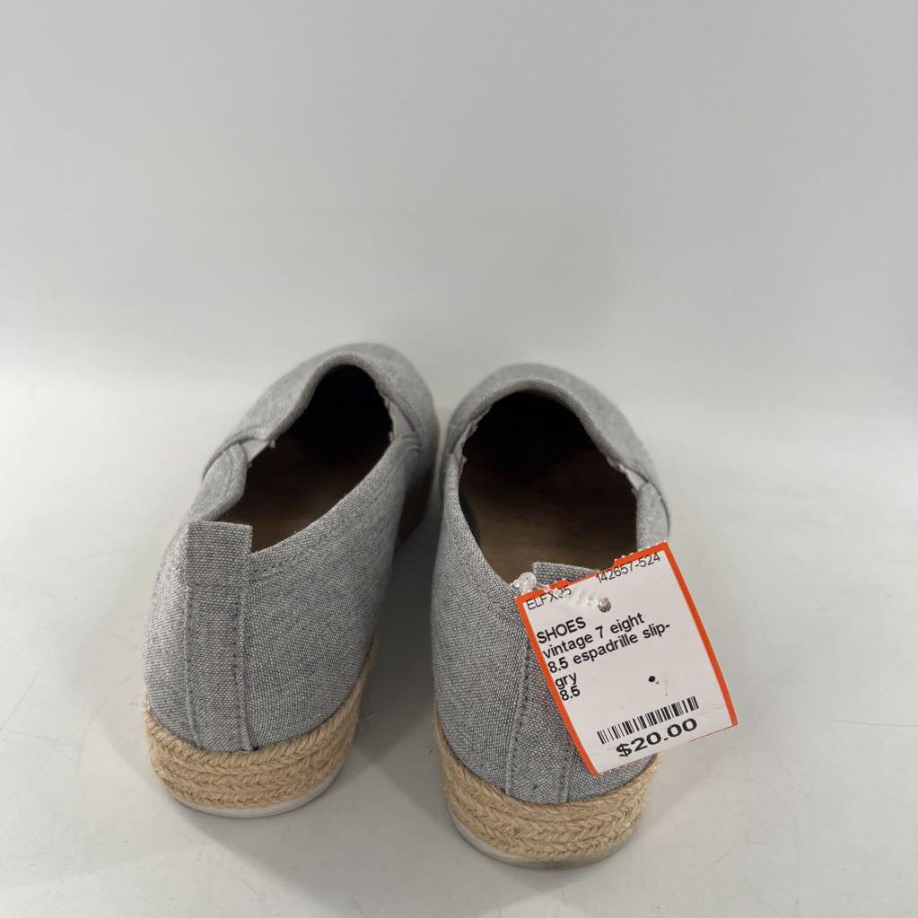 8.5 espadrille slip-ons