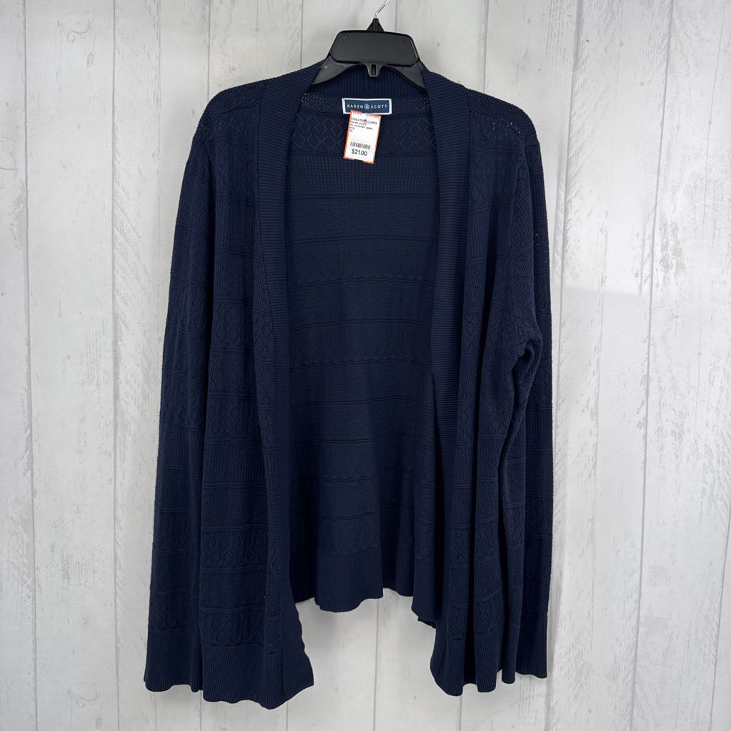 XL crochet open front cardi