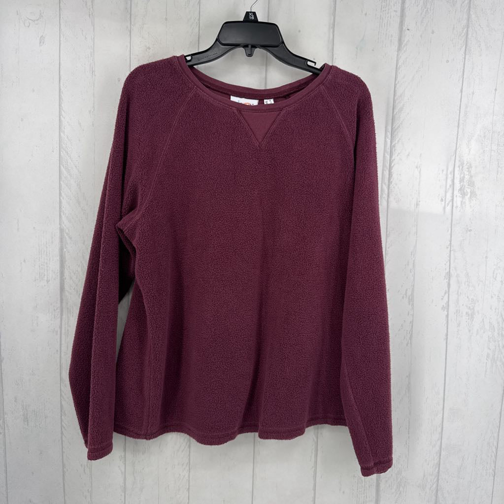 L terry crewneck sweatshirt