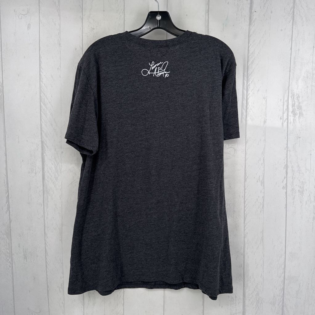 L graphic s/s tee-two hearts/tequila