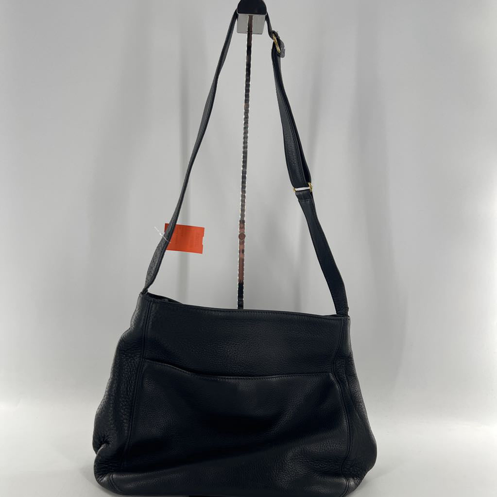 vintage pebbled pocket shopper tote