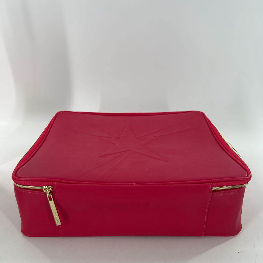 pink zip-around cosmetic case