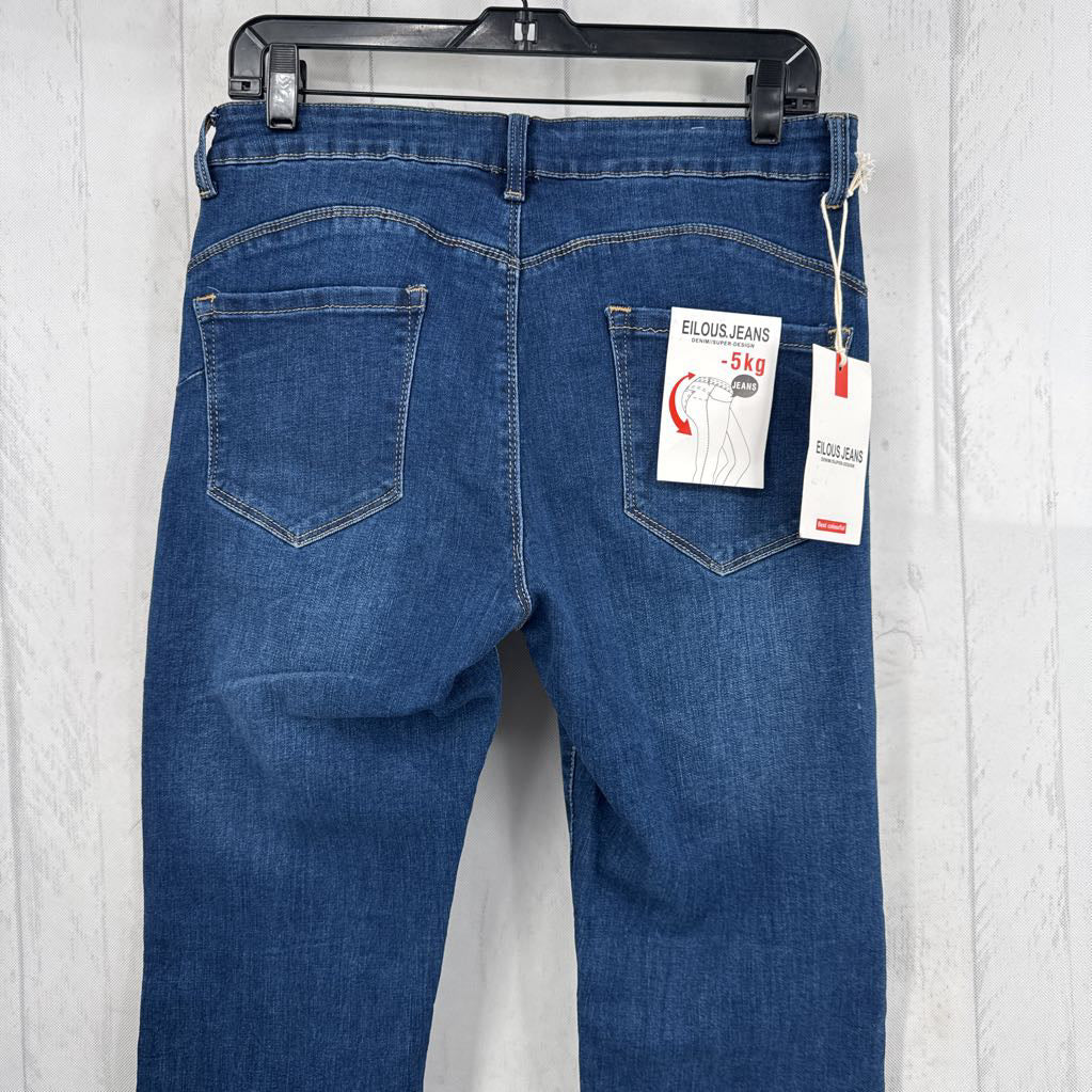 XL embelished flare leg jean