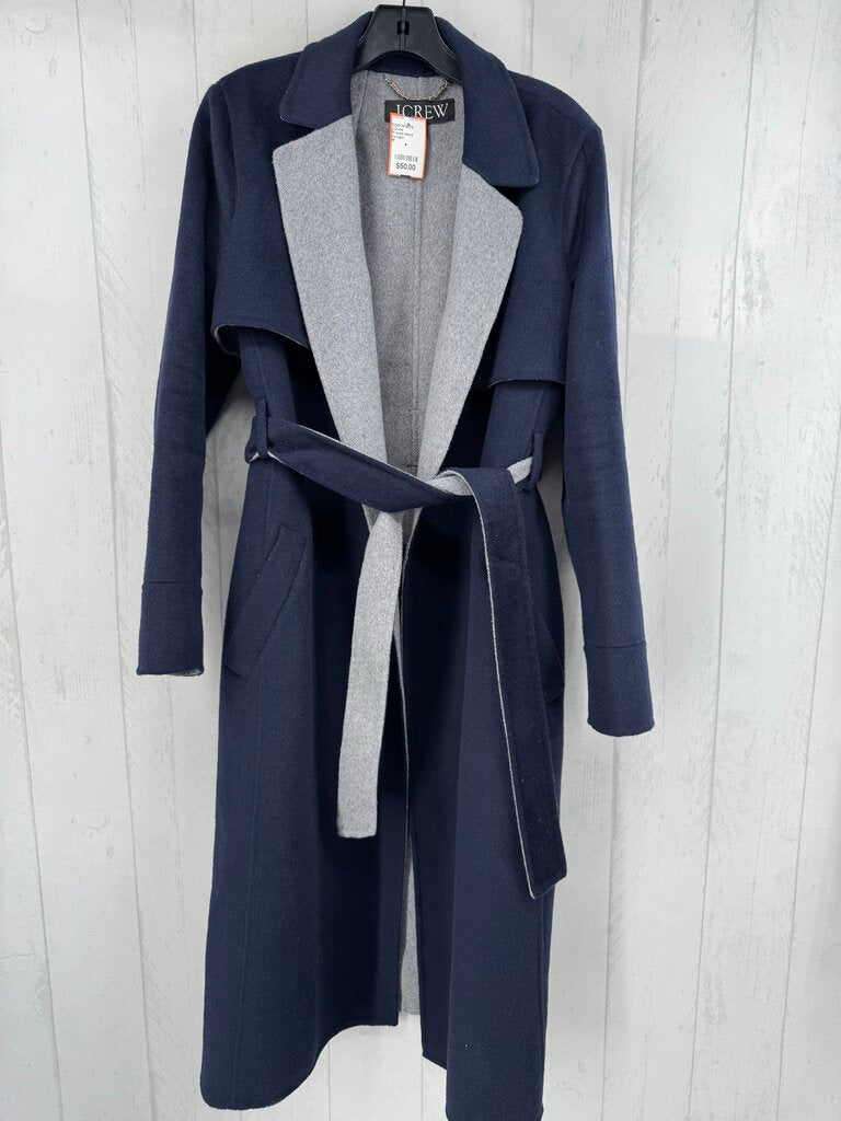 M wool blend belted coat