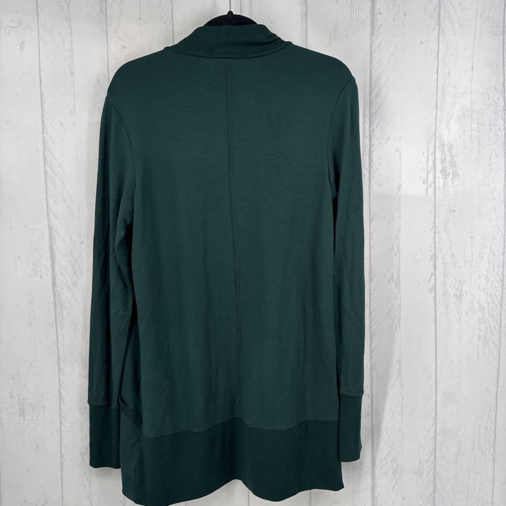 S jersey knit open front cardi