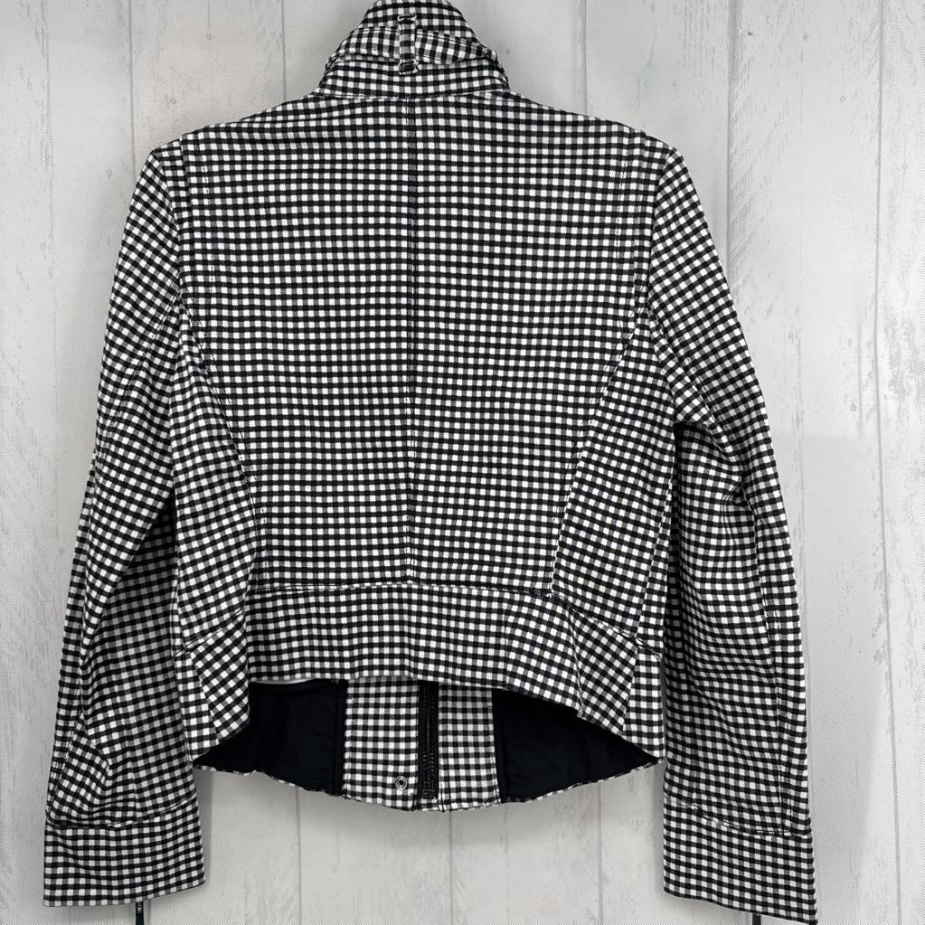 R190 4 checkered crop jacket