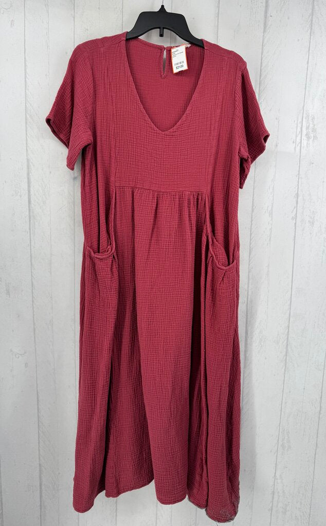L gauze s/s dress