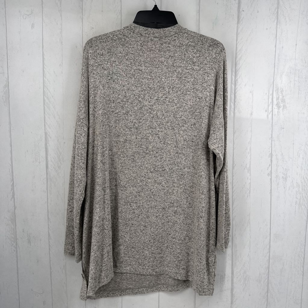 XL marled round neck l/s tunic