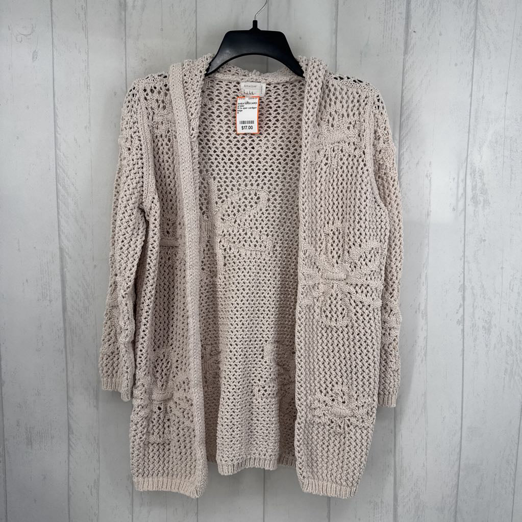 M l/s open cardigan