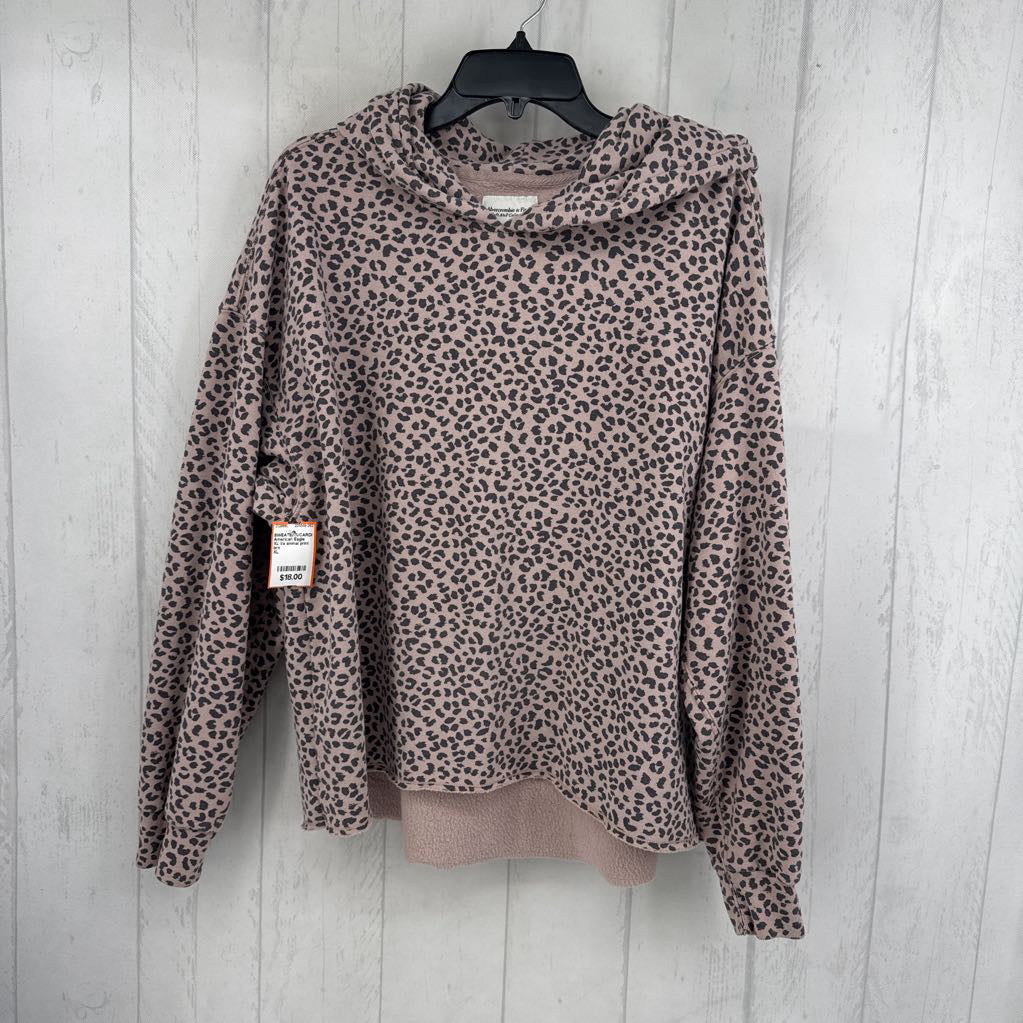 XL l/s animal print pull over sweatshirt w/ hood