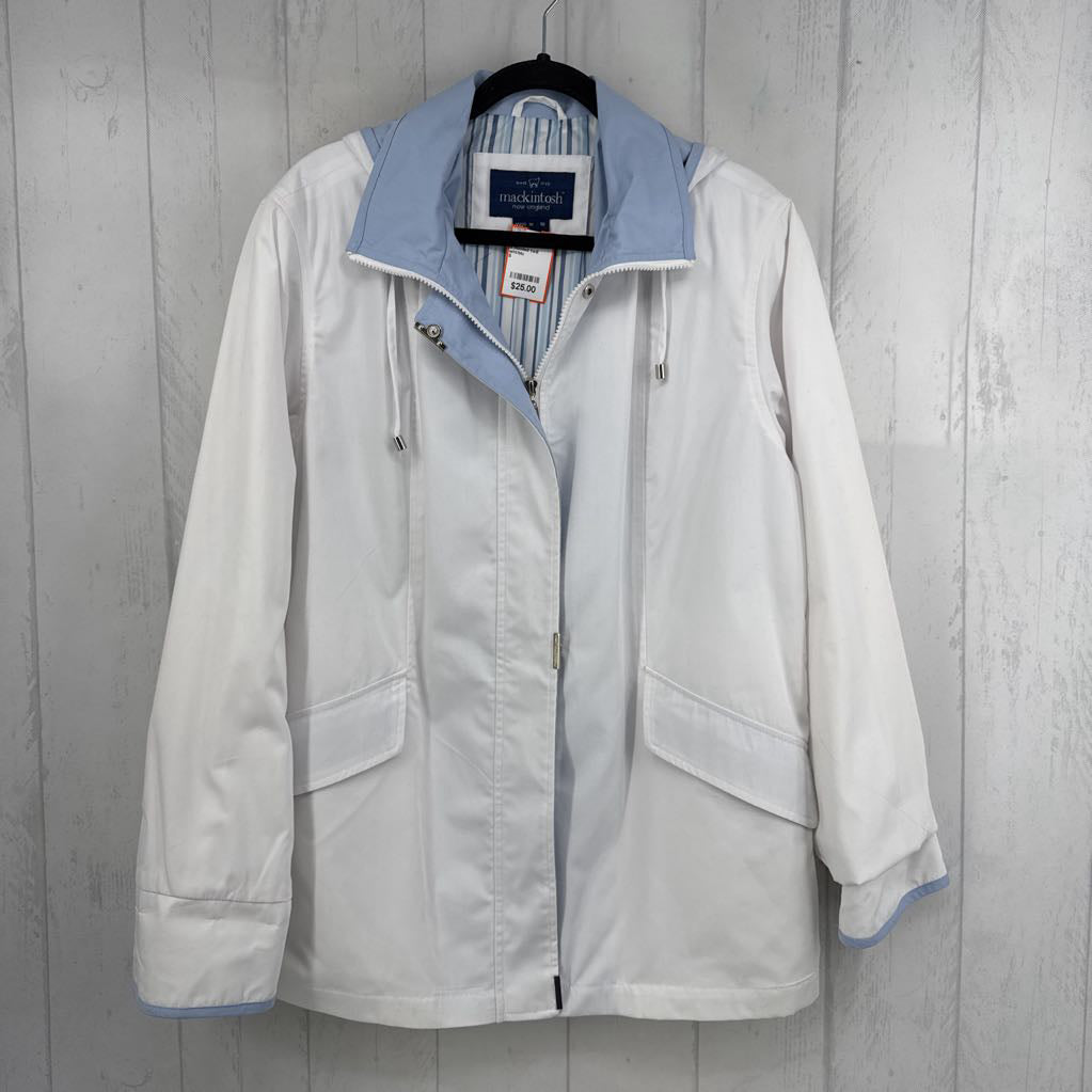 S hooded twill jacket