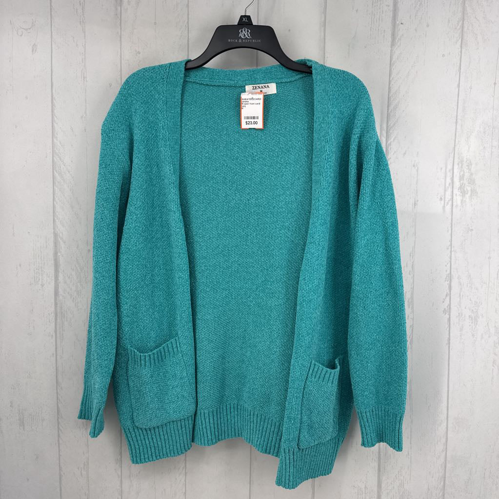 M open front cardi