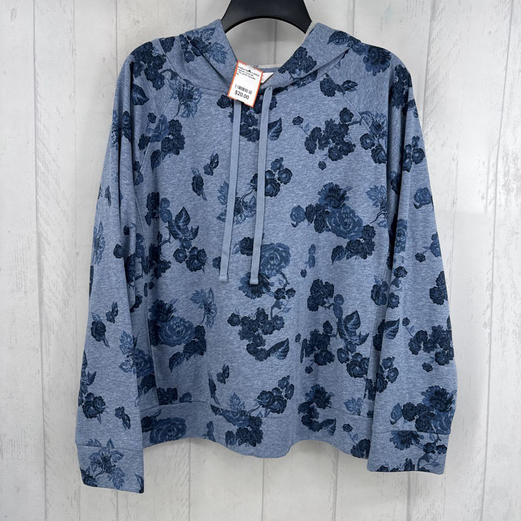 L flo print hoodie