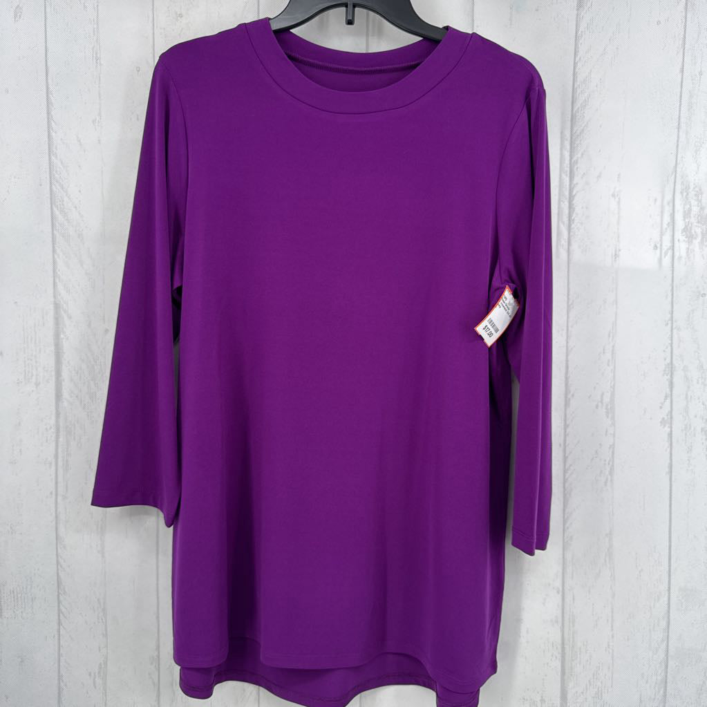 L crewneck 3/4 slv top