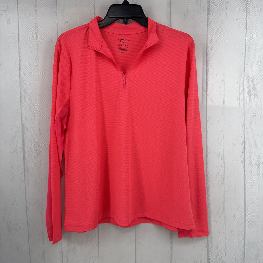 XL quarter zip l/s top