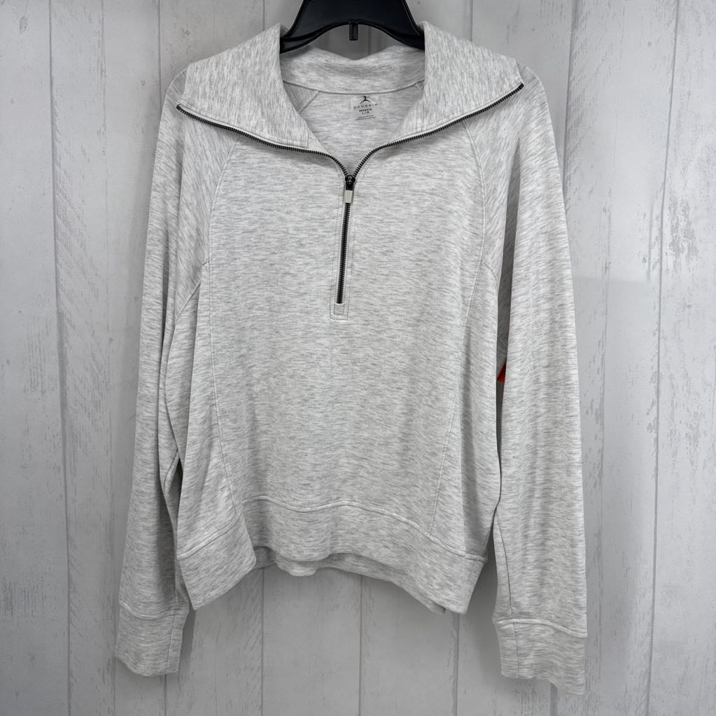 L 1/2 zip marled sweatshirt