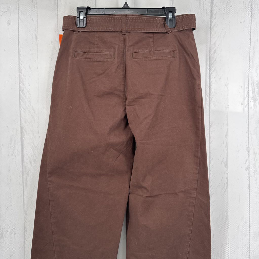 4 belted wide leg pant