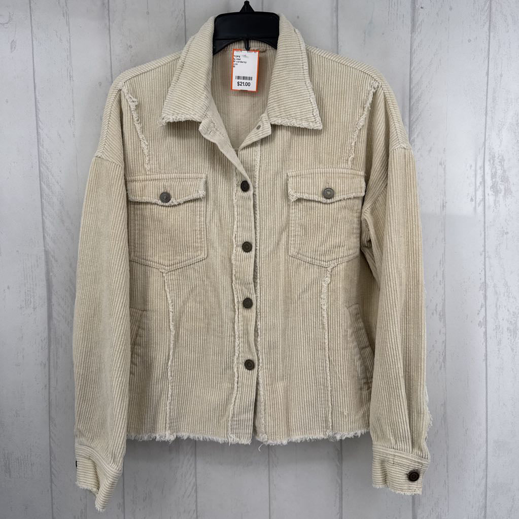 M corduroy shacket