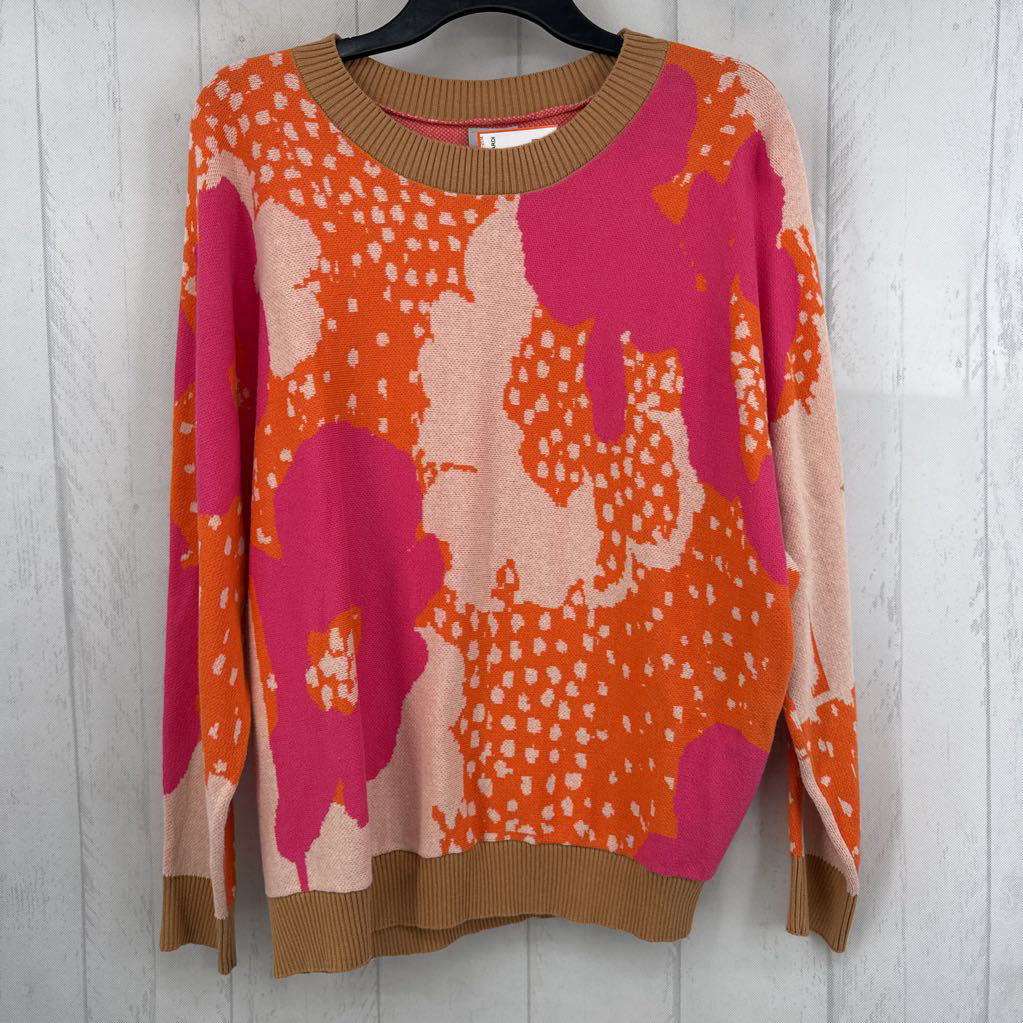 XL colorful crewneck sweater