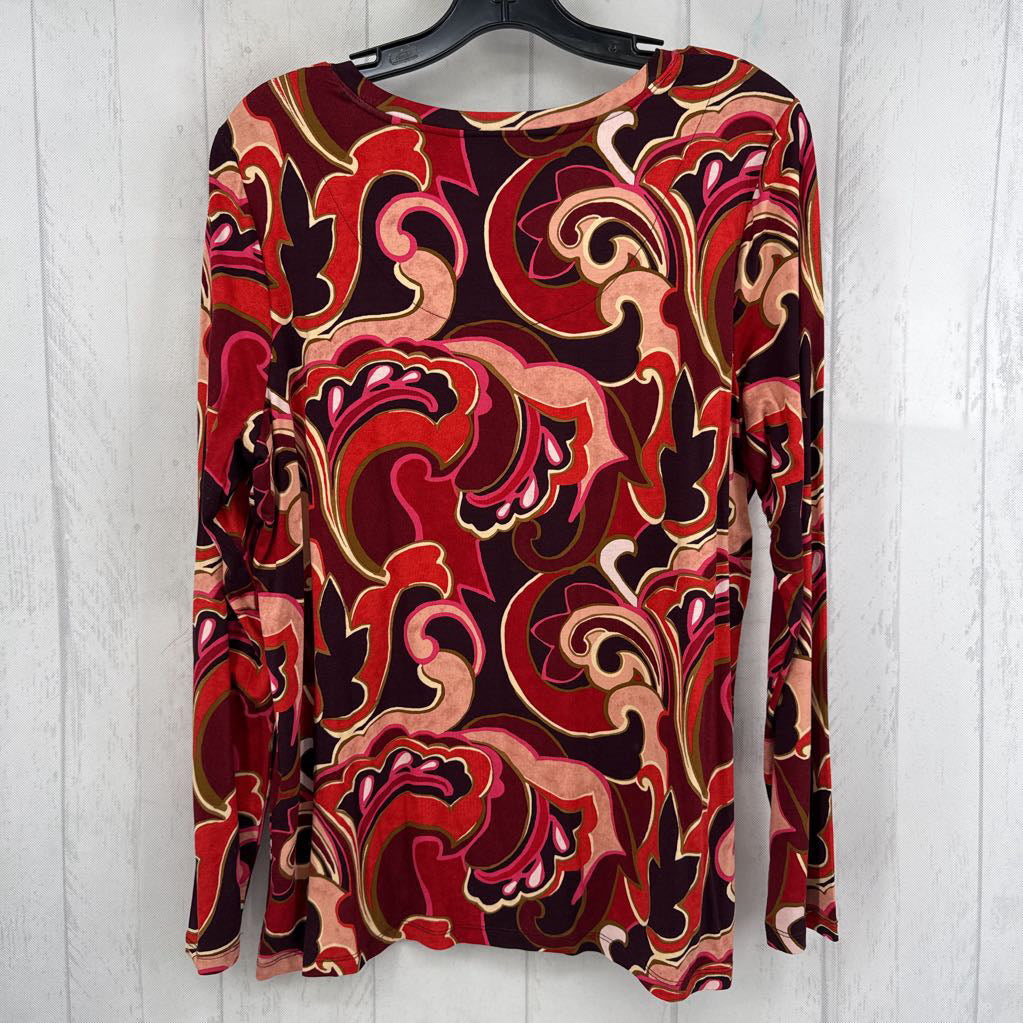 L printed crewneck l/s tee