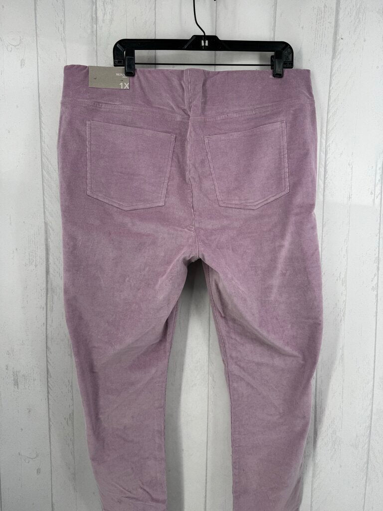 1X corduroy skinny pant