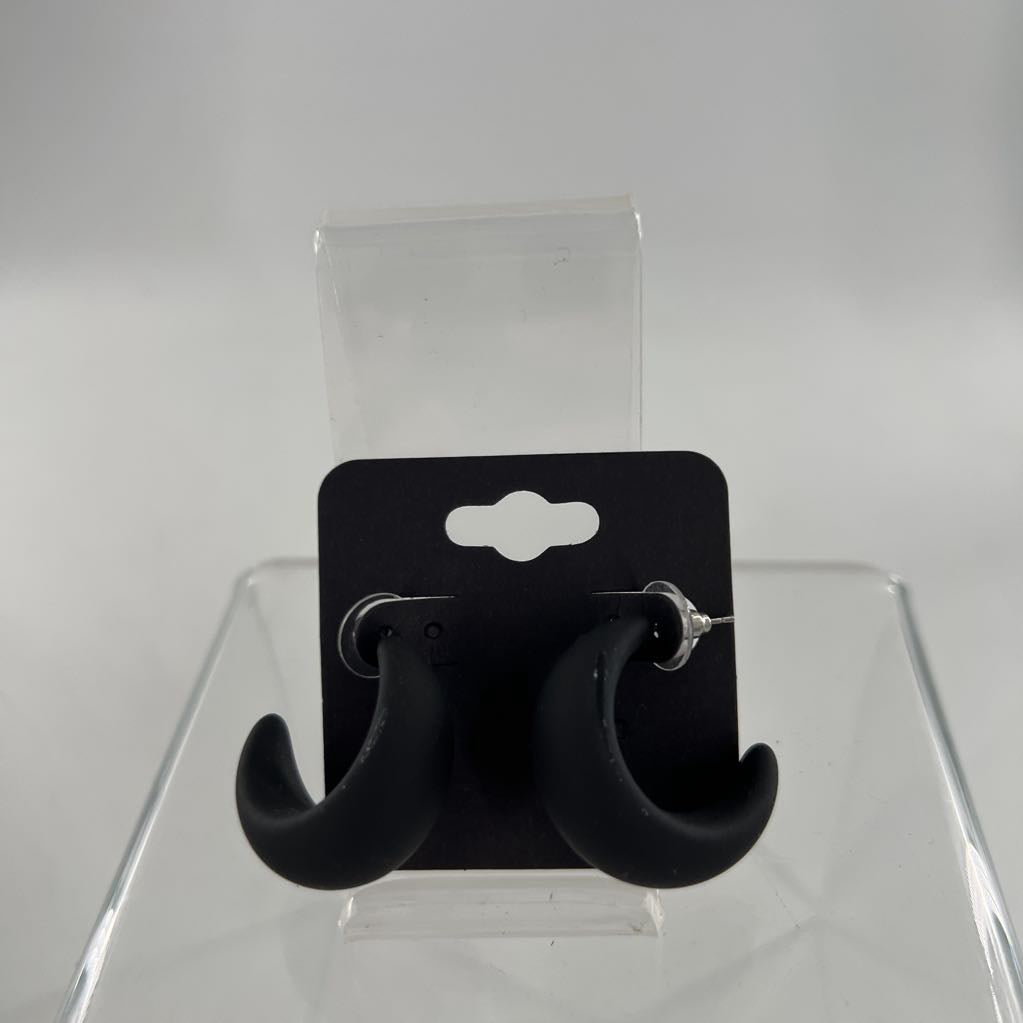 black acrylic chunky earrings