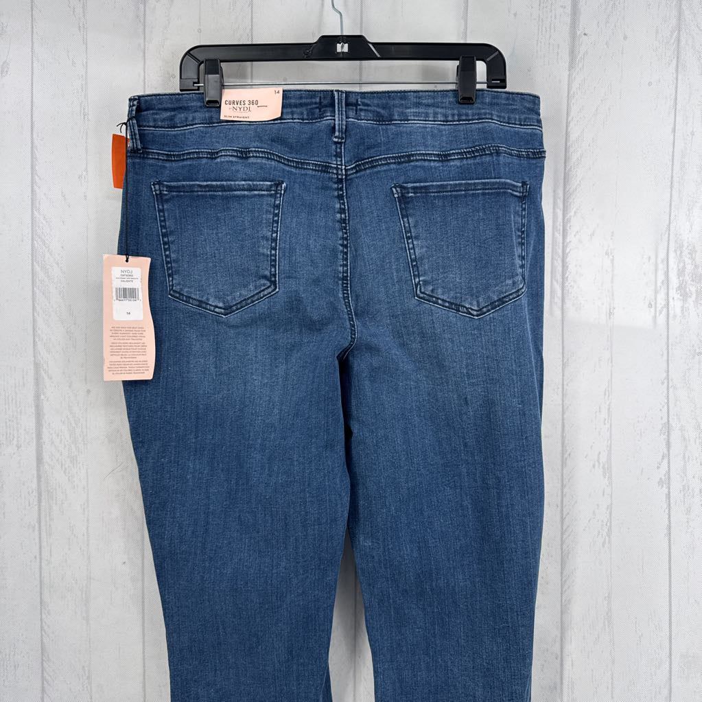 14 slim straight crop jean