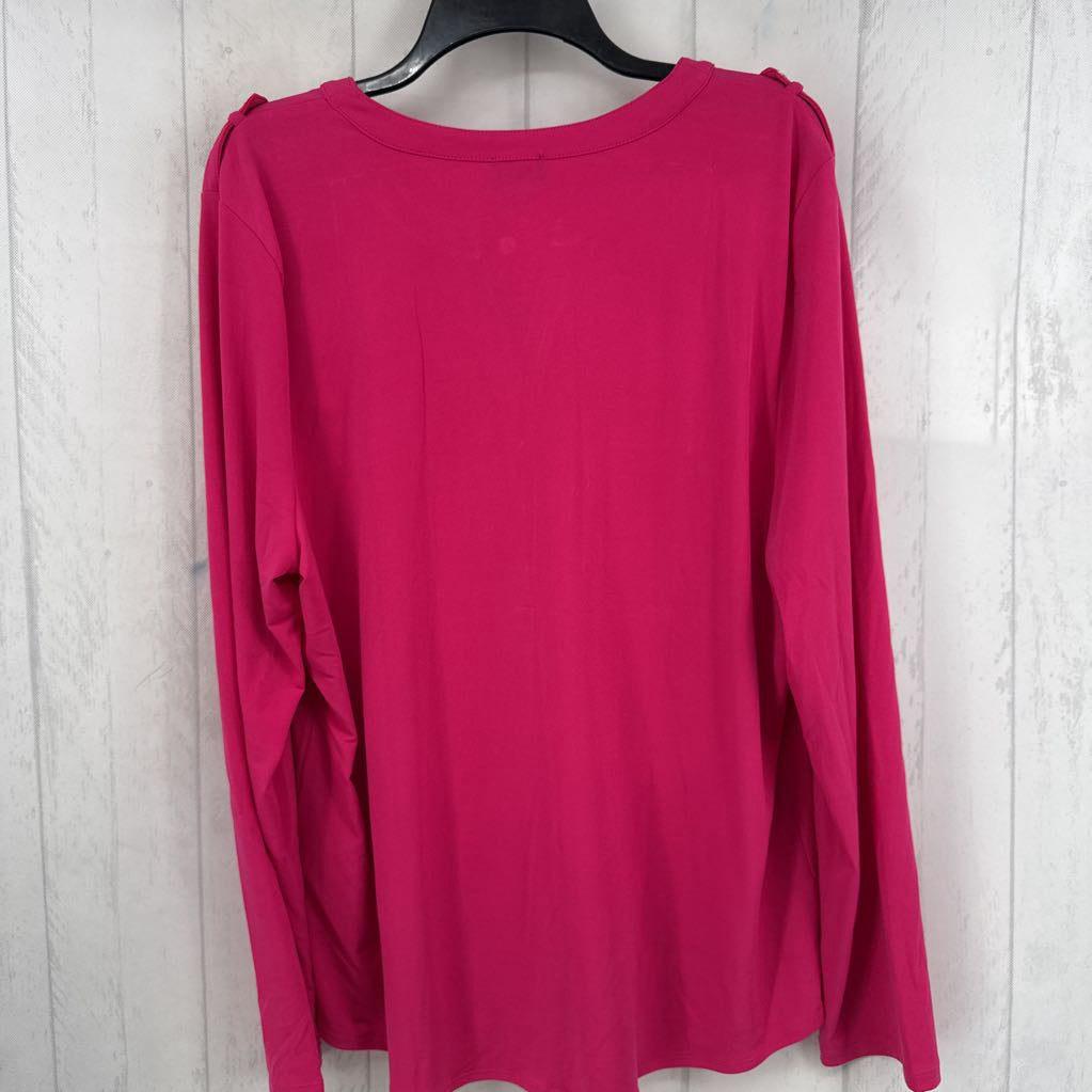 R55 XXL 1/2 button down l/s top
