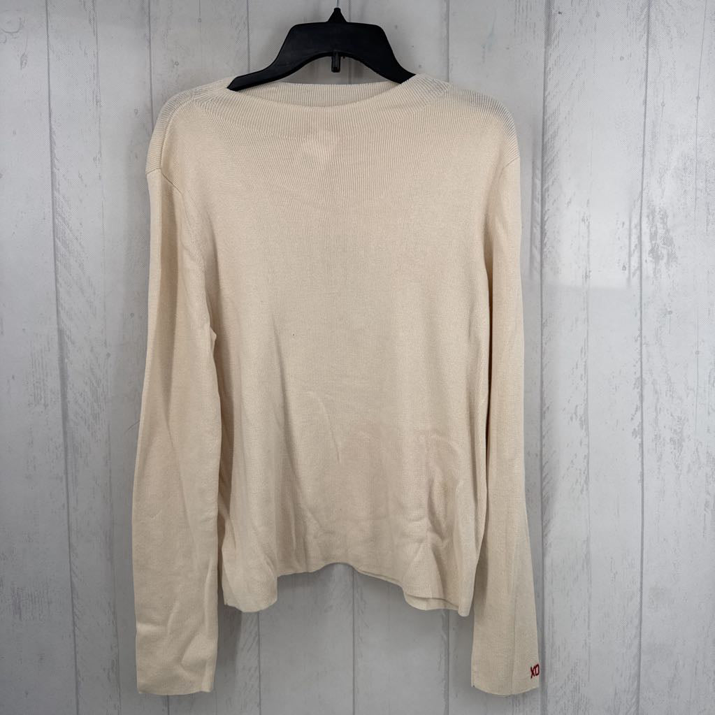 1X rib knit l/s top