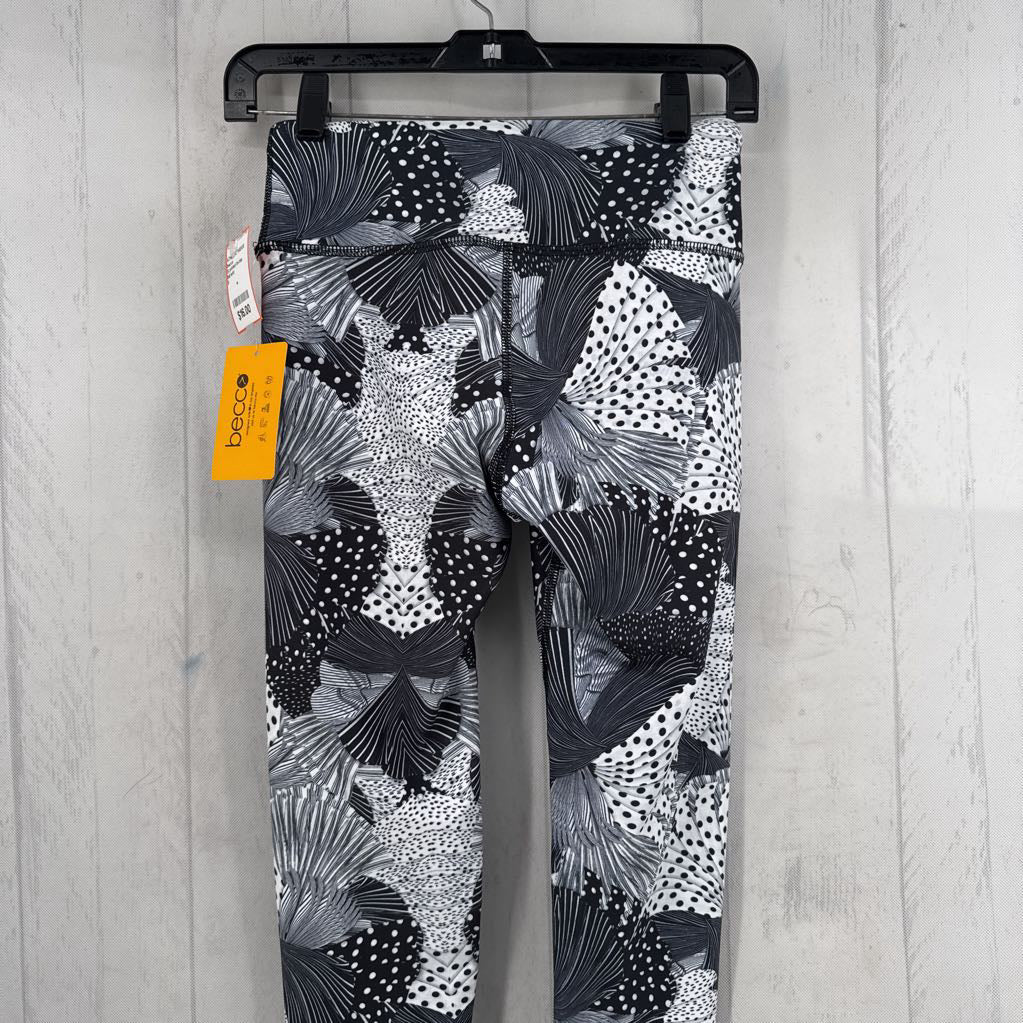 S printed hi-rise leggings