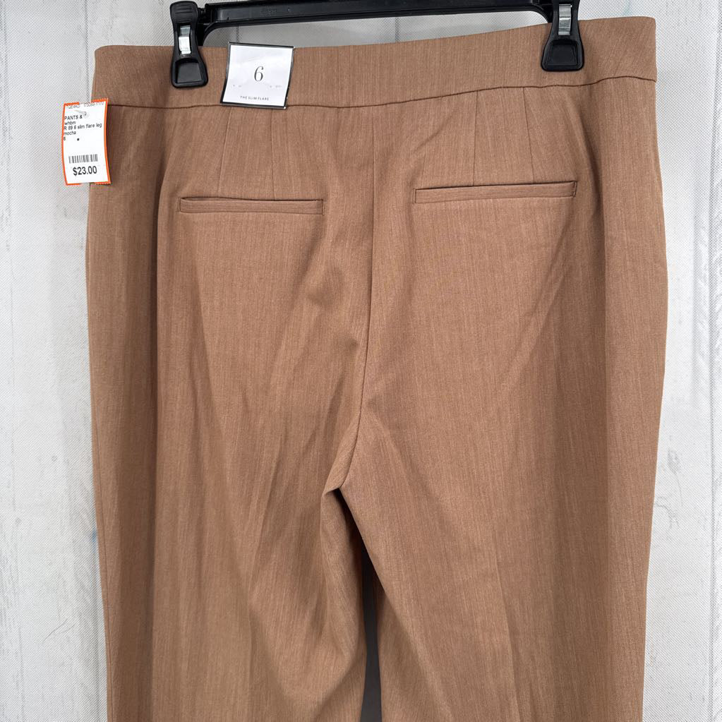 R 89 6 slim flare leg trouser