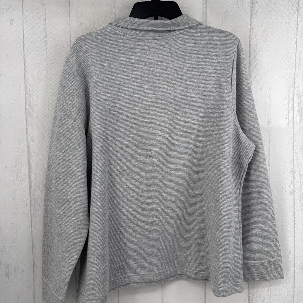 XXL ribbed quarter zip l/s pullover