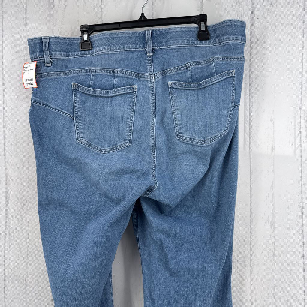 22 flare leg jeans