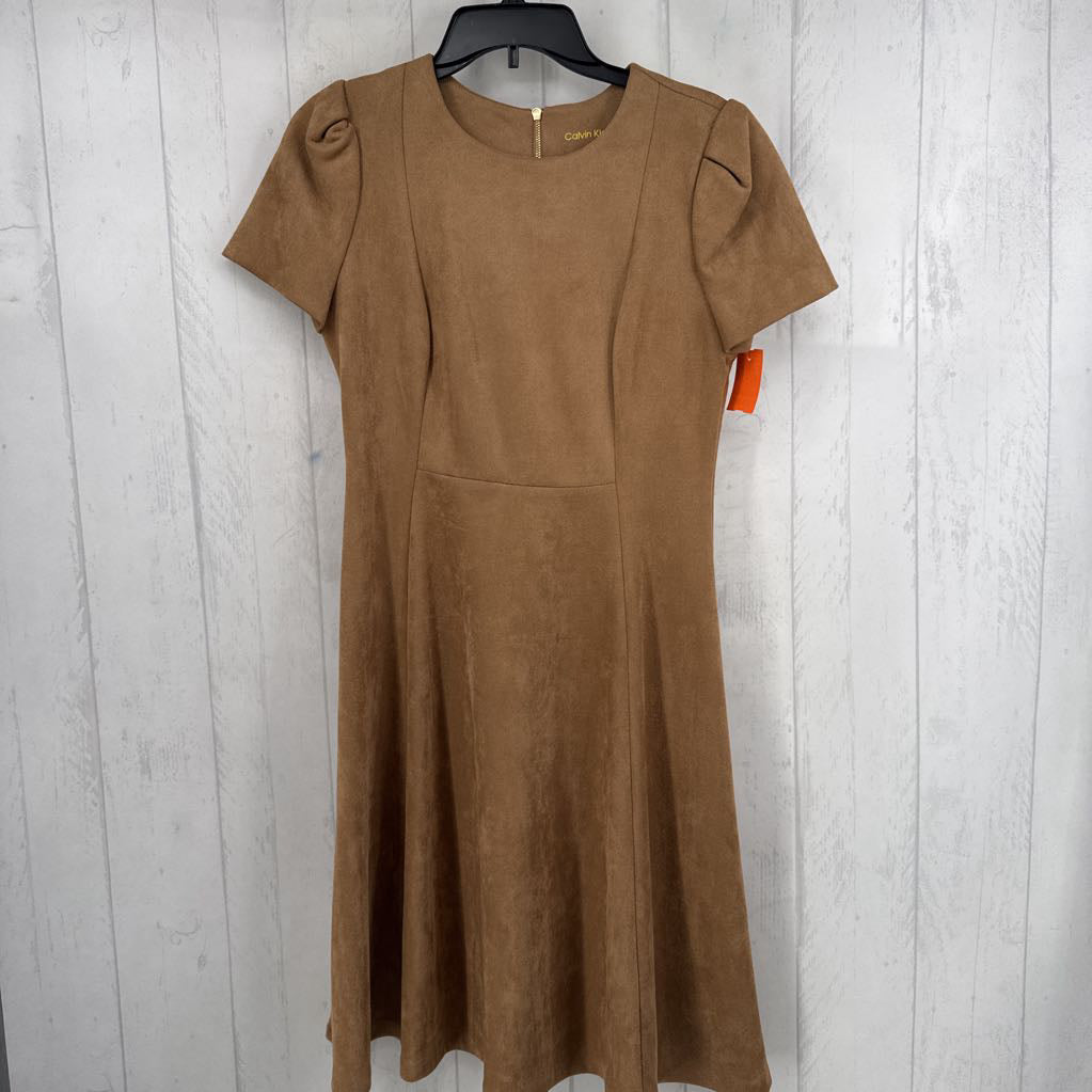M faux suede s/s dress