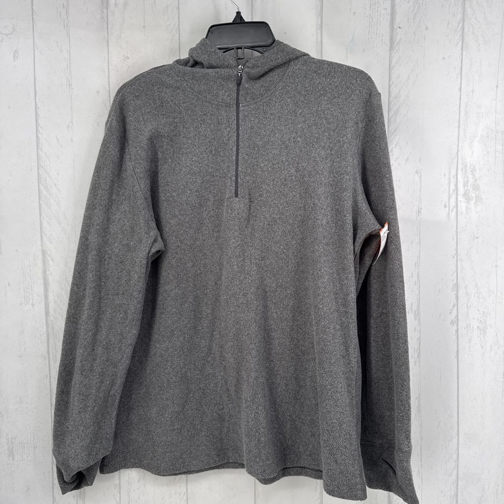 XL quarter zip fleece pullover l/s