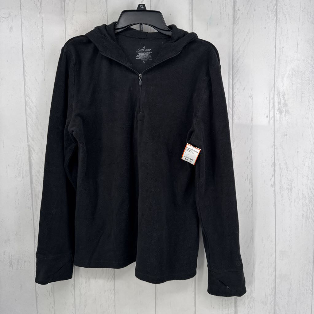 XL quarter zip fleece pullover l/s