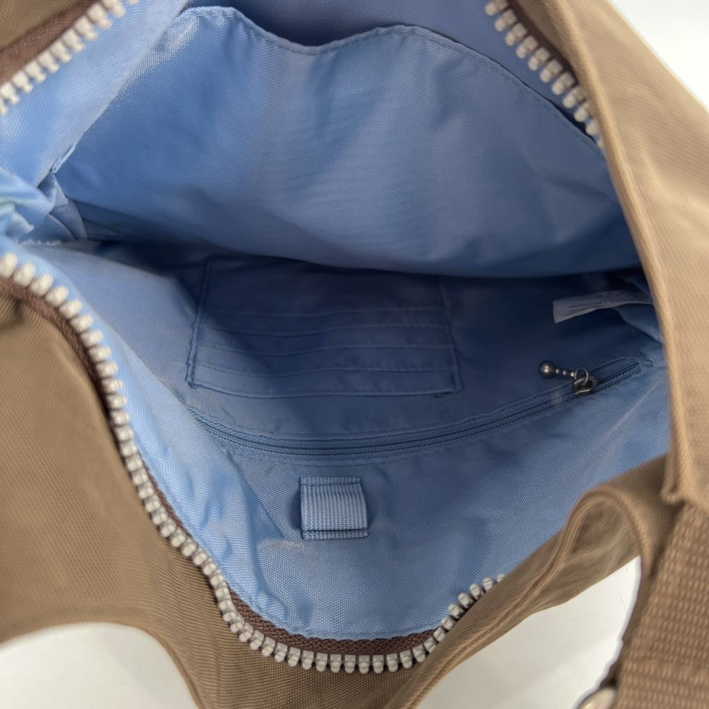 zipper pocket front nylon crossbody