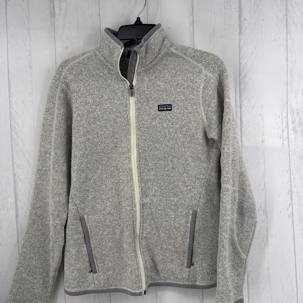 S fleece zip-up jacket