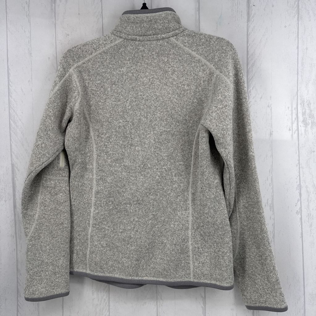 S fleece zip-up jacket