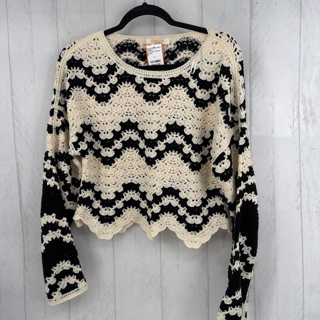 M crochet sweater
