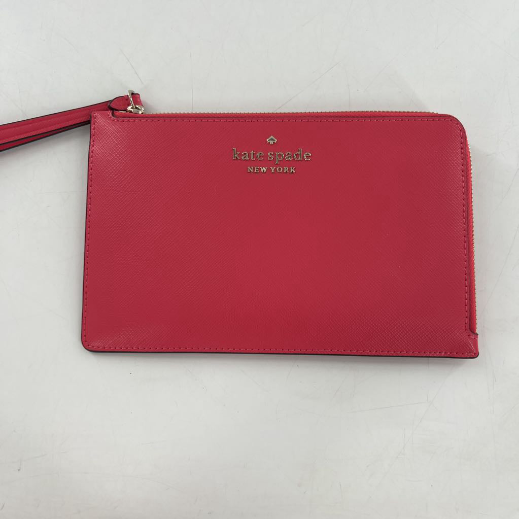 saffiano leather wristlet