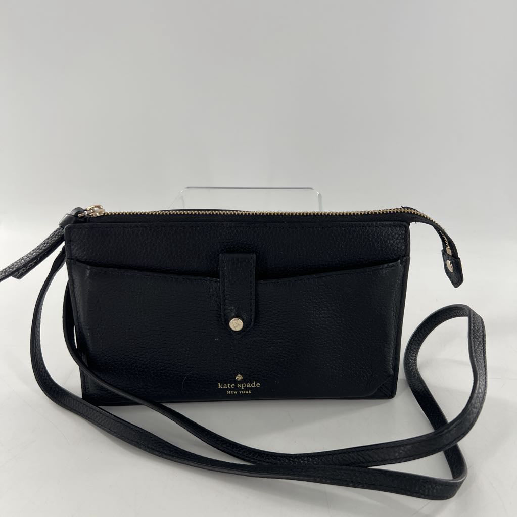 pebbled leather slim crossbody