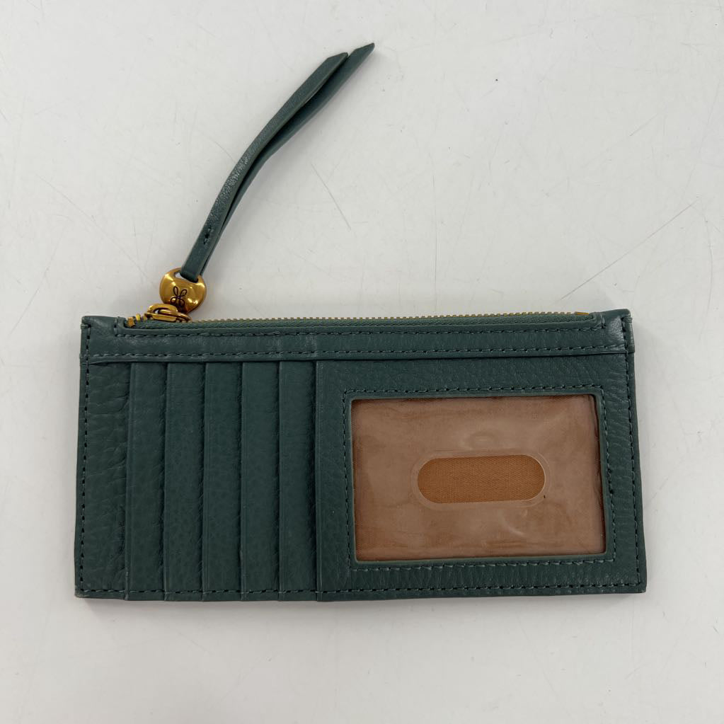 pebbled leather slim wallet