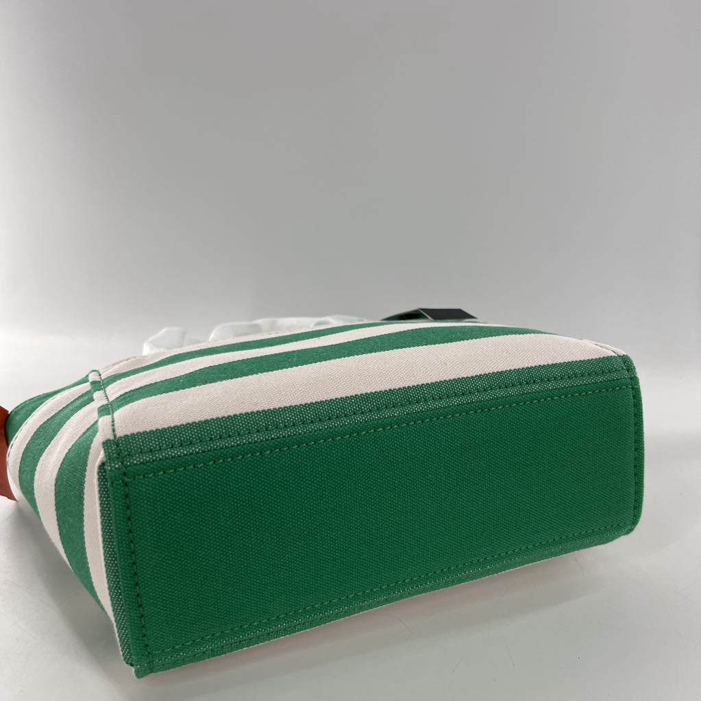 R319 striped canvas satchel